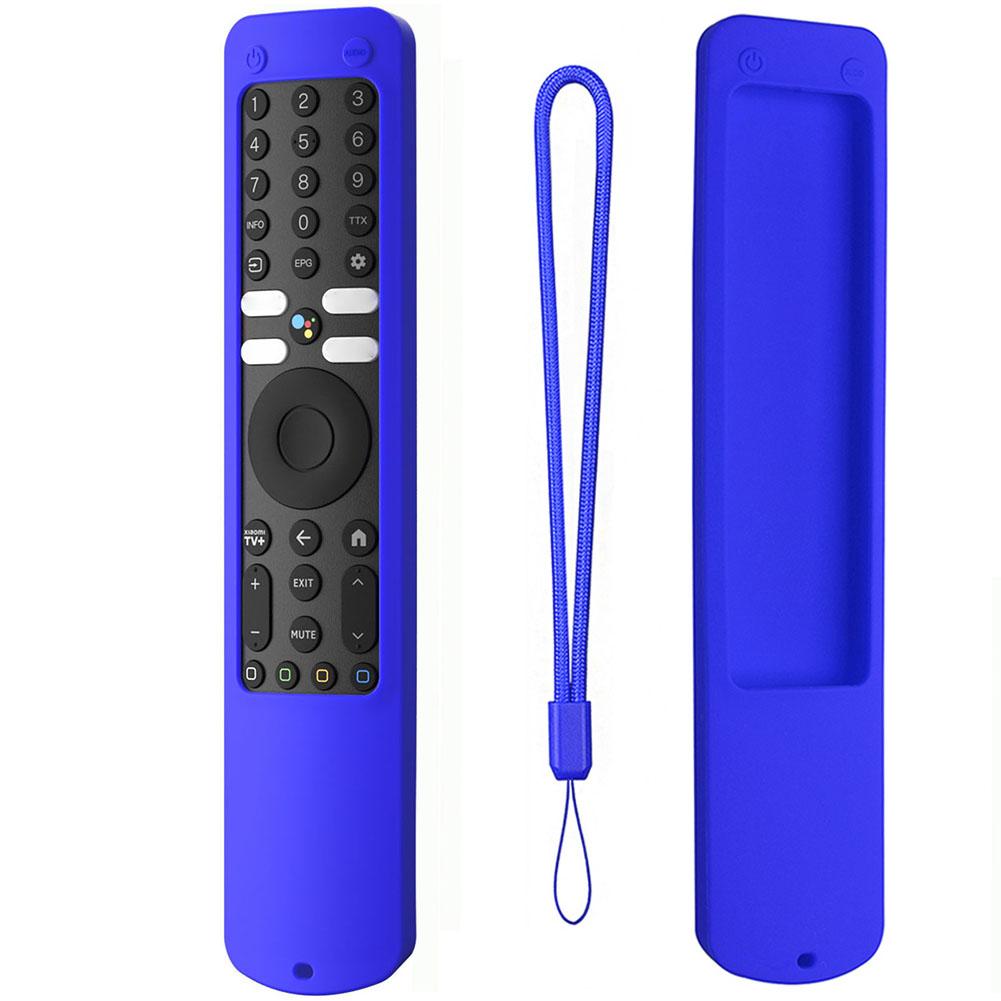 Silicone TV Remote Cover Anti-slip Protective Case Anti-Scratch Protective Skin Sleeve with Anti-lost Lanyard for Xiaomi XMRM-ML