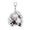 6CM Honkai Star Rail Anime Game Keychain Double-sided Cartoon Figure Lunae Blade Key Ring for Women Car Bag Phone Pendant Gifts