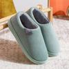 Autumn and winter cotton slippers couple indoor home home home non-slip thick bottom warm plush