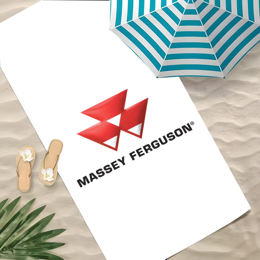M-Massey Ferguson Handdoek Polyester Strandlaken Sneldrogend Zandvrij Badhanddoek Voor Zomer Zwembad Reizen Vakantie 150X75CM