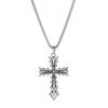 Popular new cross pendant necklace high quality fashion retro hip hop necklace long sweater chain