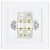 Double Chandelier Switch 7x7cm Flush-mounted Switch White