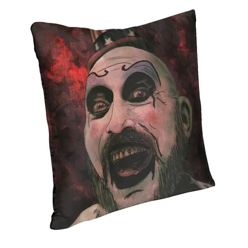Horror Film Captain Spaulding Pillow Cover Home Decor Funny Movie Cushion Cover Throw Pillow for Living Room Printing