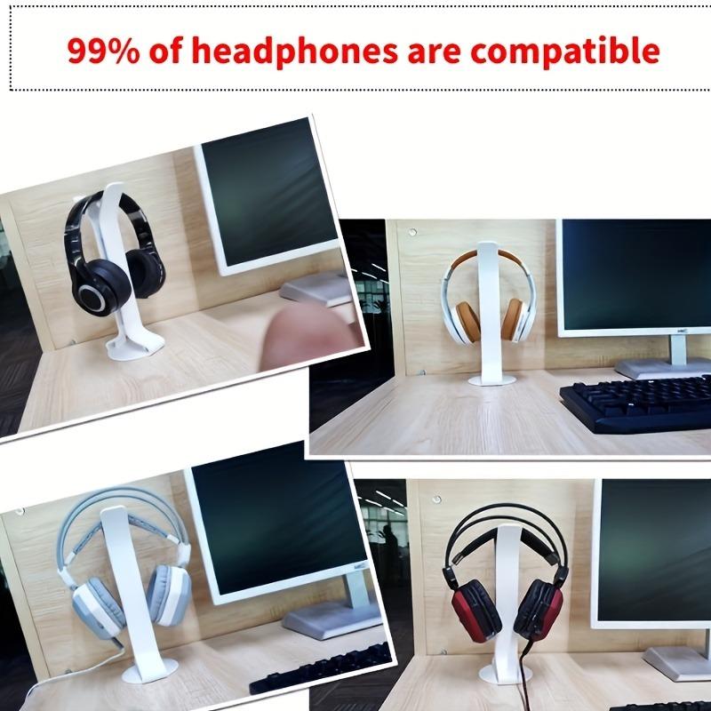 1pc Universal Headphone Stand, Flexible & Adjustable Fits All Sizes, Sleek Desk Organizer for Gaming, Office, Studio Headsets