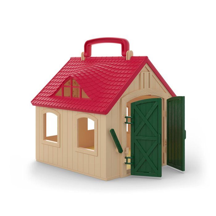 Coffret Ferme Transportable + 2 figurines, figurine miniature de la ferme, Schleich 72340 Horse Club, des 5 ans
