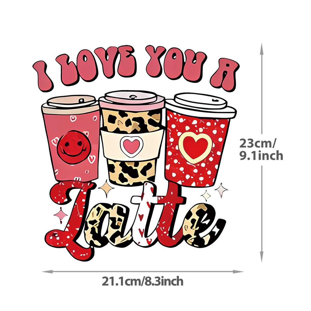 Valentine's Day Heat-sensitive Stickers, Couple Gifts Stickers, DIY Heat-pressed Printed T-shirts, Heat-pressed Printed Shirts