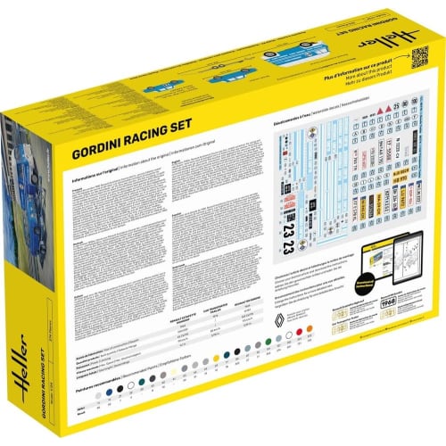 PLATZ Heller 1/24 Gordini Racing Set Plastic Model Kit HE50328 (Car)