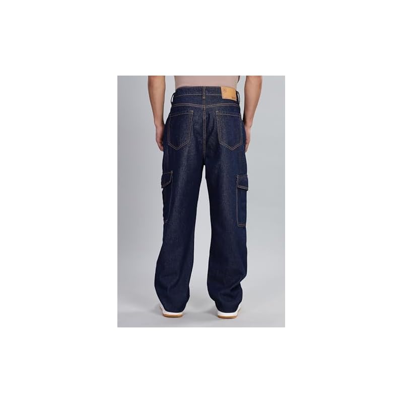 INKD Men' Relaxed Jeans (INKSS25MJN603_Sapphire Sphere
