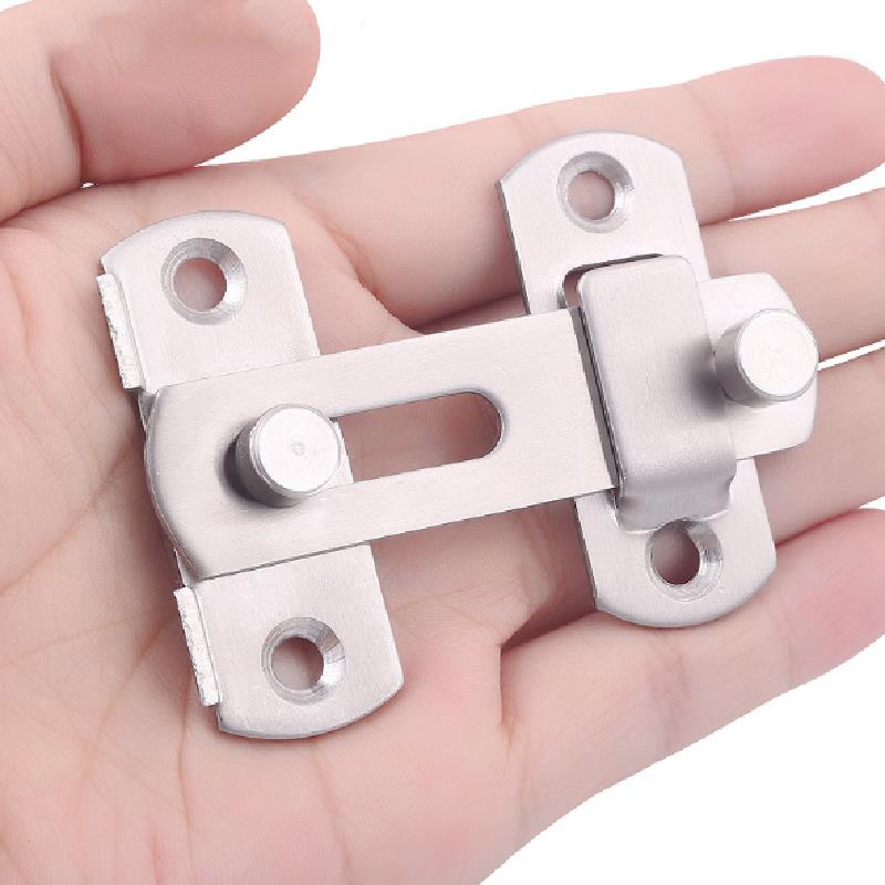 90 Degree Door Buckle Stainless Steel Lock Sliding Door Right Angle Buckle Door And Window Bathroom Bending Latch