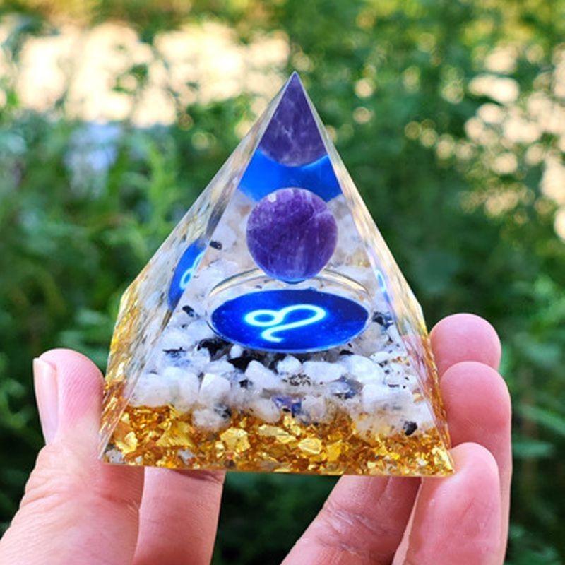 Energy Orgonite Chakra Pyramid Aura Divination Yoga Meditation Ornaments Craft