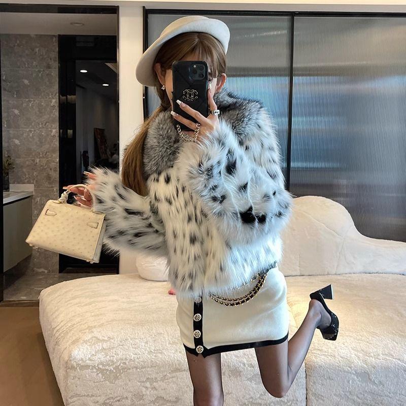 

Новая короткая шуба с квадратным вырезом, сексуальное леопардовое пальто, утолщенное, зимнее, теплое, легкое L