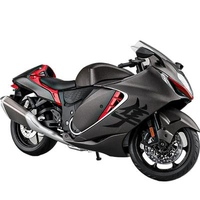 1/9 Suzuki Hayabusa CSX-1000R 2023 Motorfiets Model Diecast Motorfiets Speelgoed met Lichtgrijs