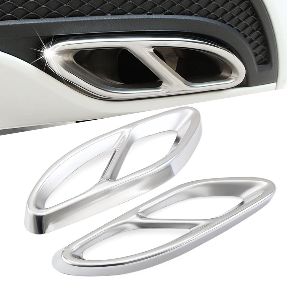 Buy Exhaust pipe cover car accessories for benz rear cylinder trim 2pcs