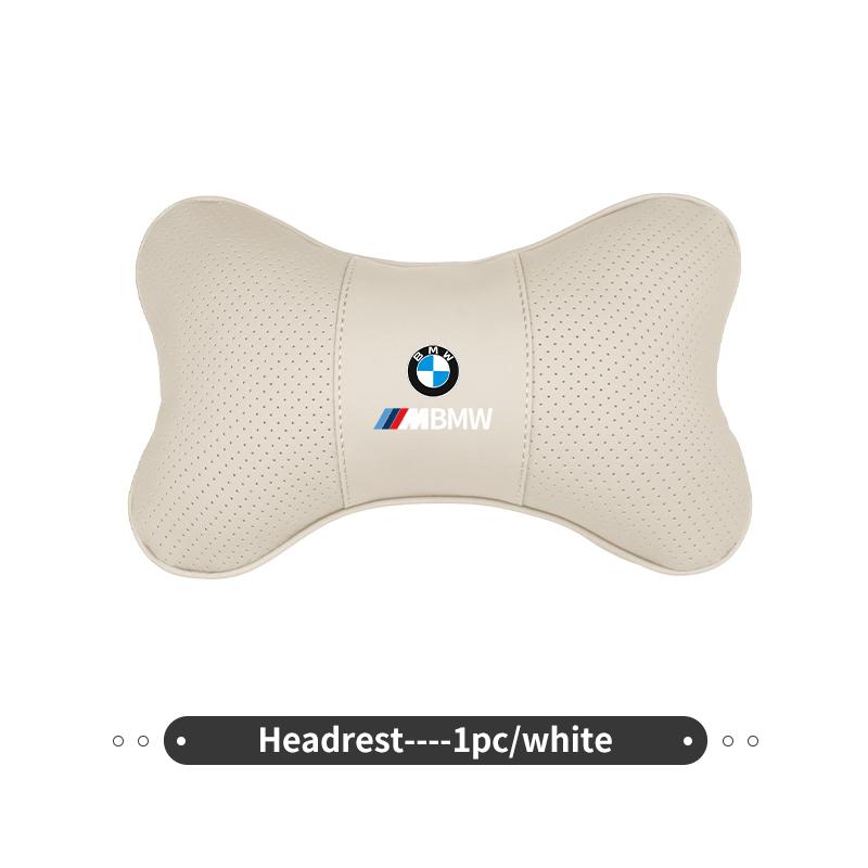 AWQ6 Leather Car Seat Headrest Lumbar Support Interior Accessories For BMW E87 E70 E91 E30 G20 E92 E93 E60 E46 E90 G30 E53 X1
