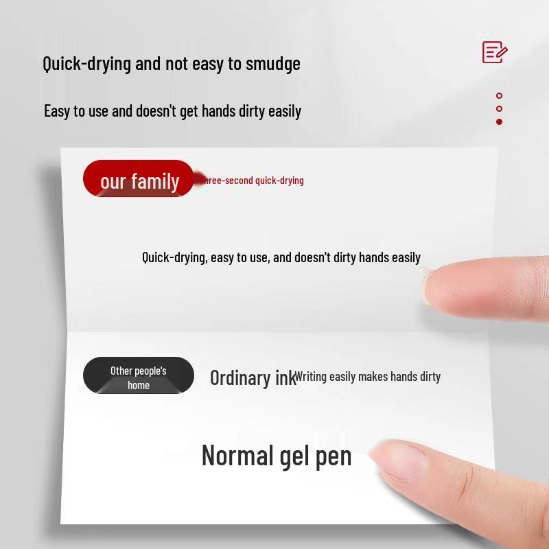 Direct Liquid Ink Pen: Smooth, Quick-Drying, High-Capacity Rollerball for Middle & Primary School Exams and Homework