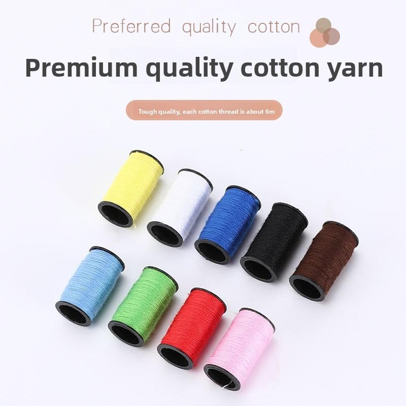 Blind Person's Sewing Kit - Mini Portable Plastic Sewing Tool Set, Bag for Sewing Supplies, Needle and Thread Box