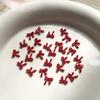 100PCS 3D Nail Art Red Bow Charms Supplies Kawaii Accessories Resin For Nails Decorastion Product Manicure Decor Materials Tool