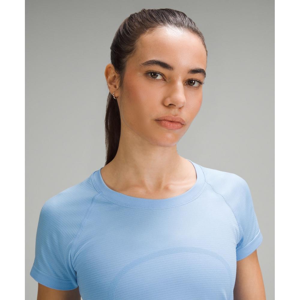 Lululemon Swiftly Tech Short Sleeve Shirt 2.0  Hip Length Sinatra Blue Sinatra Blue