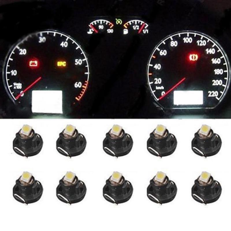 10Pcs T4.2 12V LED Bulb Car Instrument Dashboard Meter Panel Lights Lamps