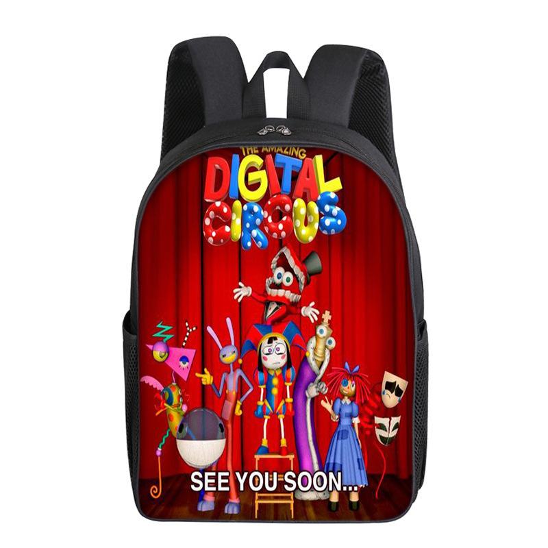 Magic Digital Circus Theamazingdigitalcircus School Bag Primary School Students Single Layer Backpack
