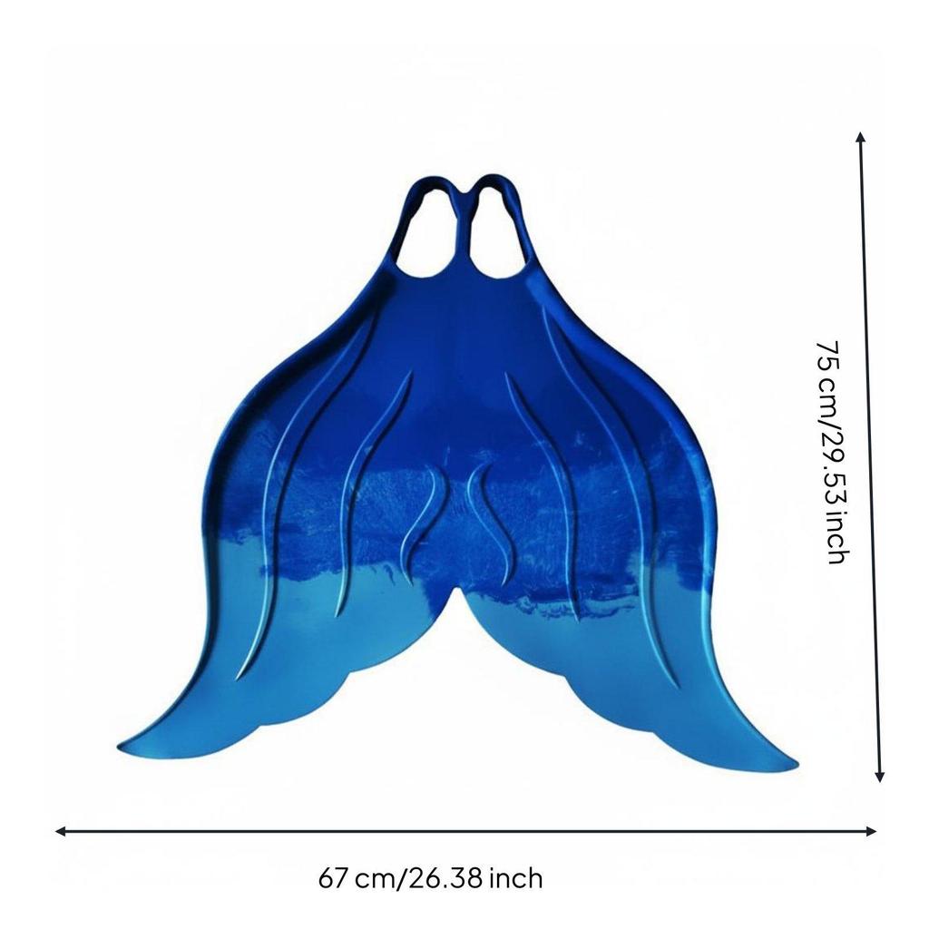 Professional Swimming Fins Mermaid Monofin Silicone Rubber Aquatic Gear Swim