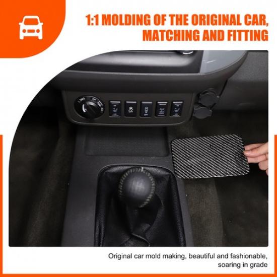 Soft Carbon Fiber Center Console Gear Storage Slot Pad for Nissan Frontier 09-17