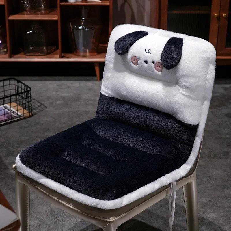 Winter Plush Car Seat Cushion Cute Car Seat Cover Cartoon Waist Cushion To Keep Warm Seat Pad Accessories
