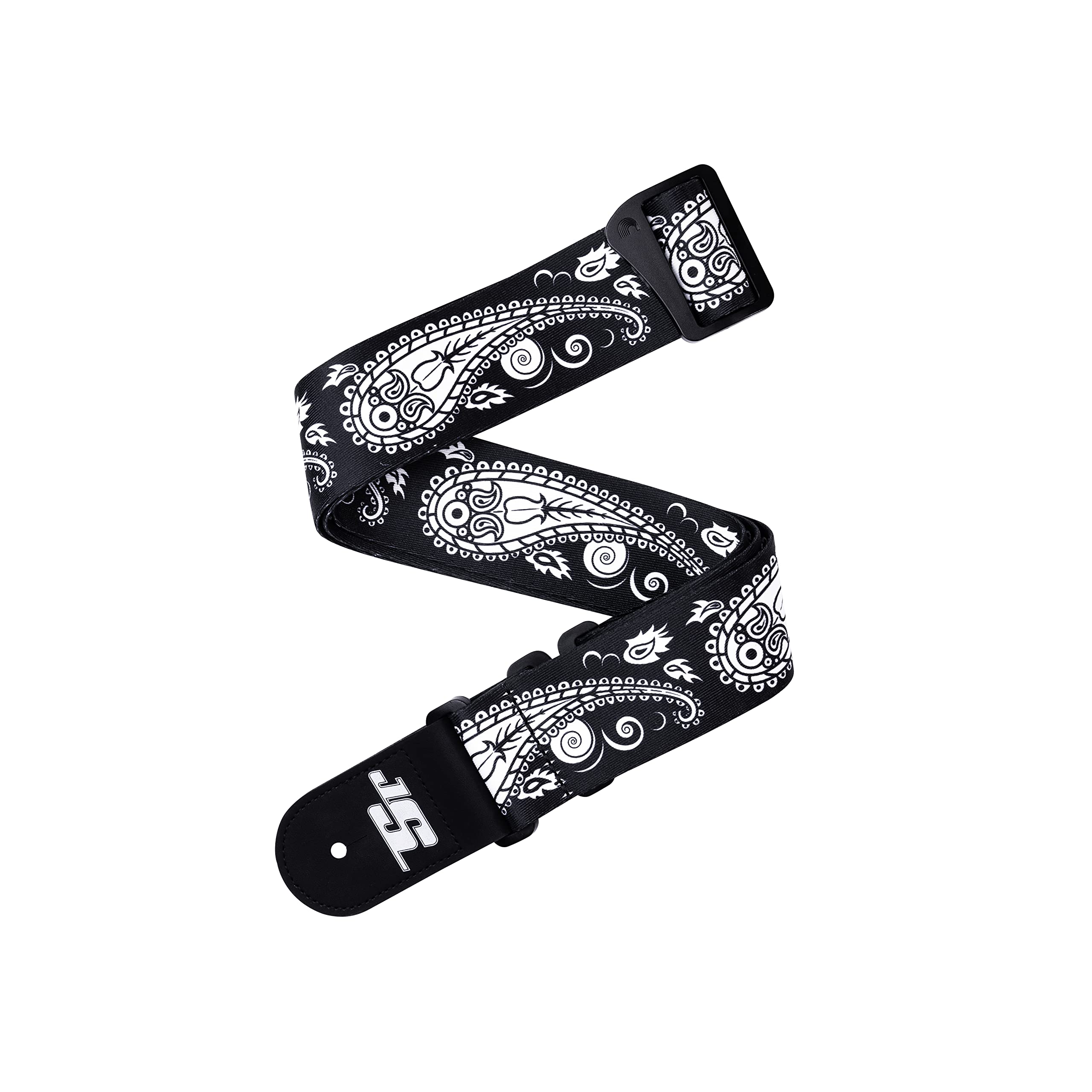 

Joe Satriani Поворотный ремень с гитарным узором пейсли D Addario Twist-Relief Swivel Loop ремень, 50JSSV17, Черный,