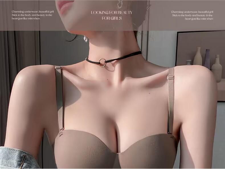 Push-Up Seamless Camisole Bra: Enhancing Padded Wireless Support for Small Busts