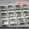 12-Box Pack 1200pcs Size 1 Tube-Eye Fishing Hooks With Barbs Sea Offshore Boat Casting