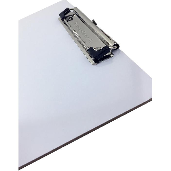 Clipboard Dry Erase Surface 9'' x 12.5'' Letter Size Low Profile Clip Whiteboard Single (Pack of 1)
