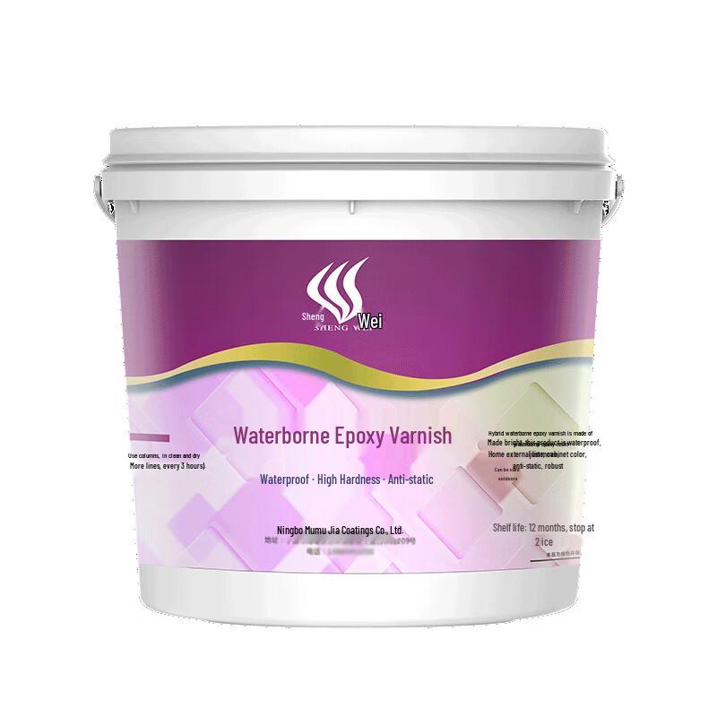 SHENGWEI MQ002 Water-based High-Gloss Epoxy Floor Clear Varnish 10 kg