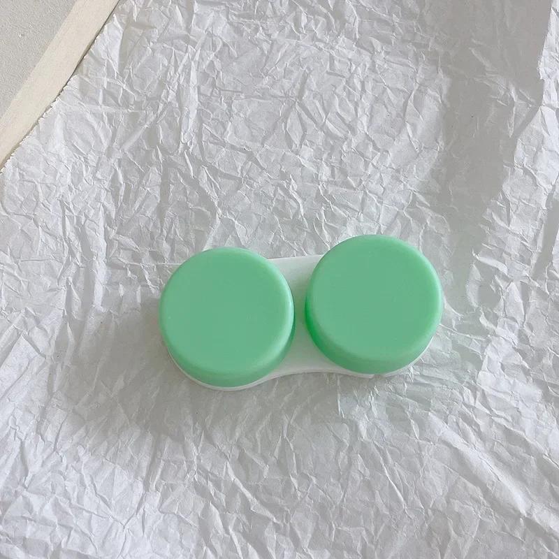Mini Portable Contact Lens Case Eyes Contacts Care Container Box Contact Lenses Storage Box Color Contact Lens Box 1pcs