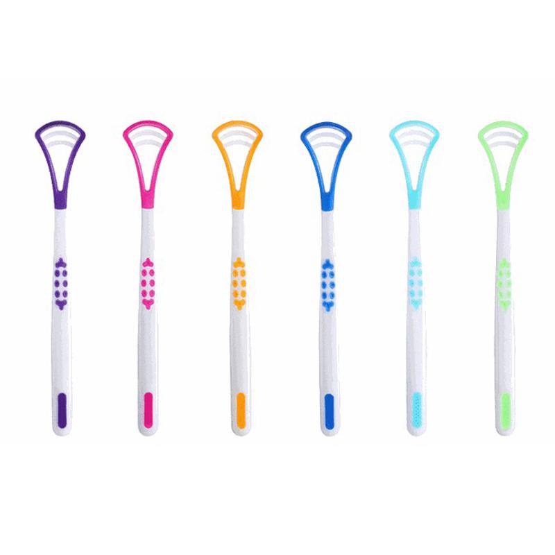 1Pcs Tongue Brush Cleaner Scraper For Oral Care Hygiene Keep Fresh Breath Remove Bacteria Plaque