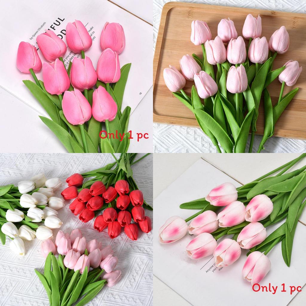 Mini Tulip Fake Plant For Wedding Decoration And Photo Shoots