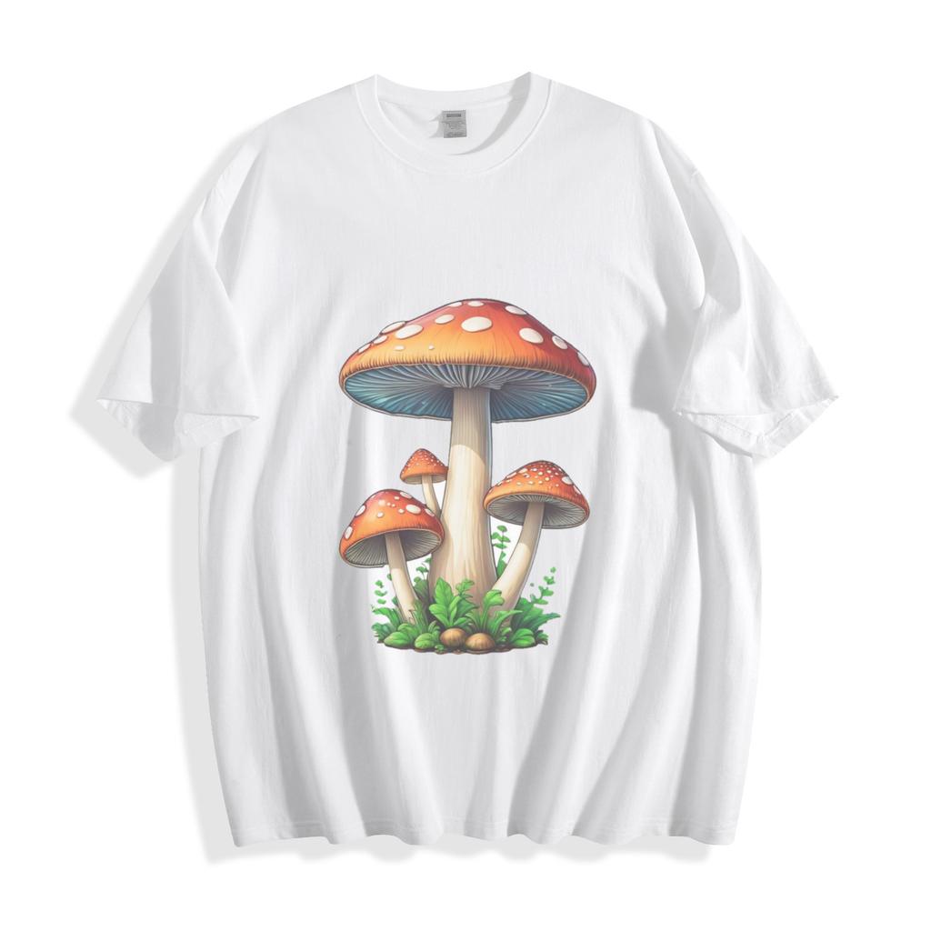 Mystic Mushroom Magic T-Shirt Mens Womens Tees Top - Vibrant Forest Fantasy Unisex Tee