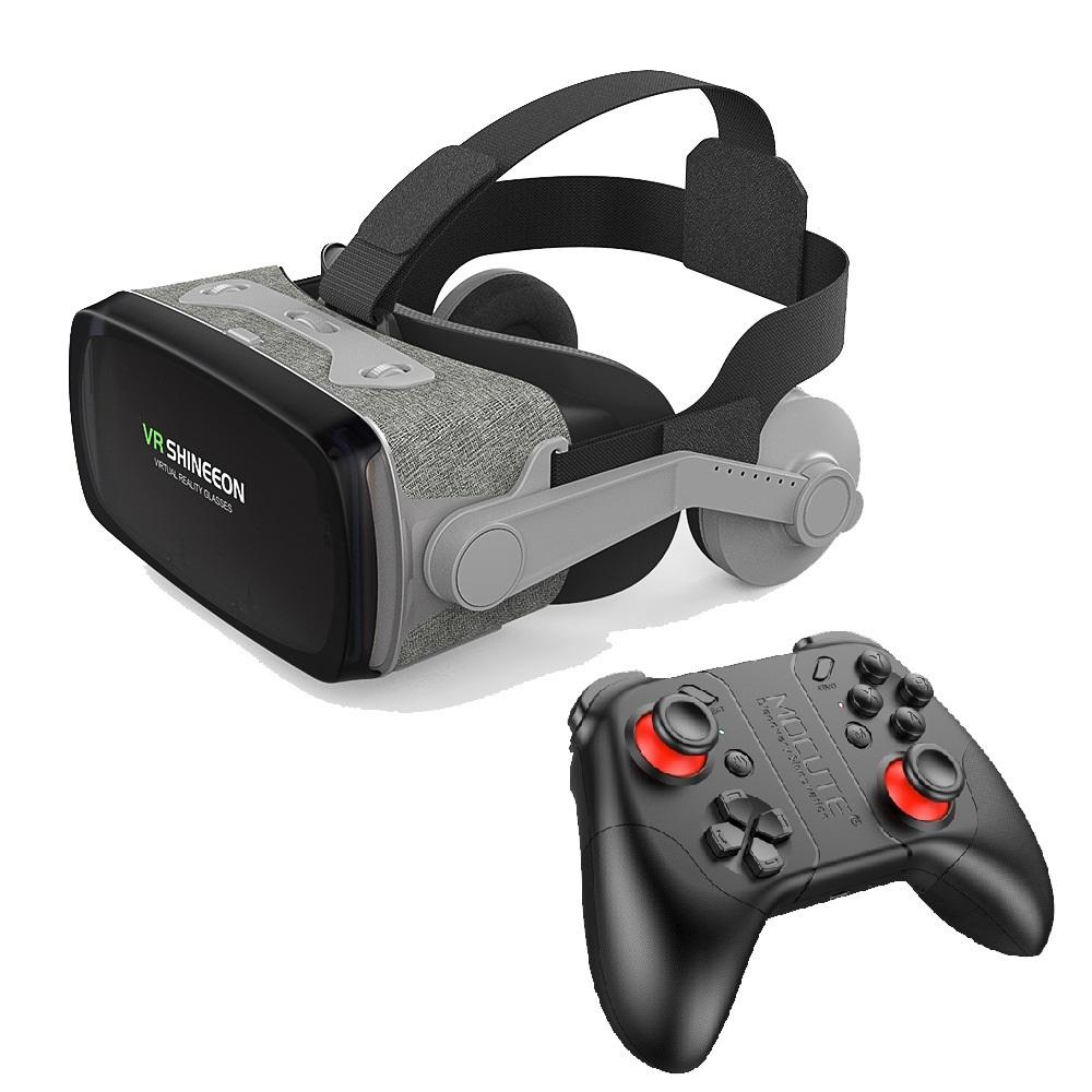 VR 3D Glasses, Head-mounted Virtual Reality VR Glasses for Immersive Video Game Experience, Suitable for Smartphones