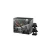 Armani Exchange AE Armbanduhr Quarzwerk Silikonarmband Schwarzes Zifferblatt Herrenuhren Box AX7159SET