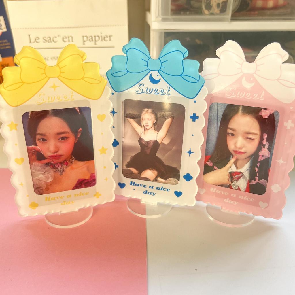 Sweet Bow Acrylic Photo Frame for 3-inch Polaroid and Idol Photocards