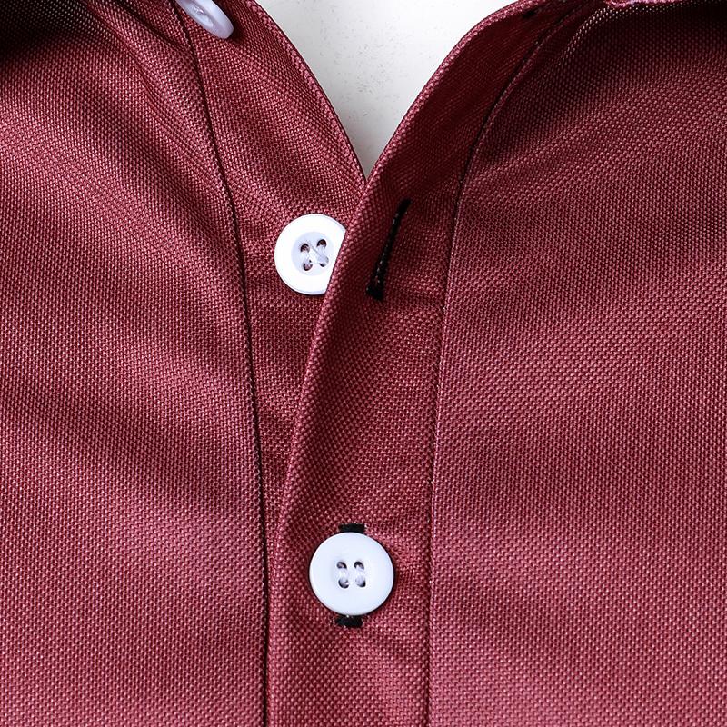 100% Polyester Men Summer Short Sleeve Fashion Business Casual Short Sleeve Golf Polo Shirt Men Spell Color Sport Tops