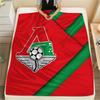 Lokomotiv Moscow  Print Flannel Blanket, High Quality Comfortable for All Seasons, Home Decor, Warmth and Comfort