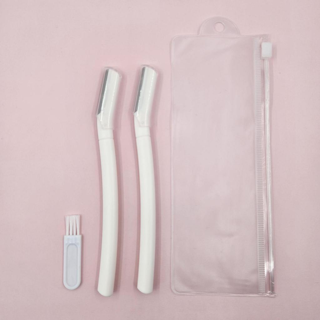 Portable Eyebrow Razor for Women with Protective Cover - Gentle Stainless Steel Blade