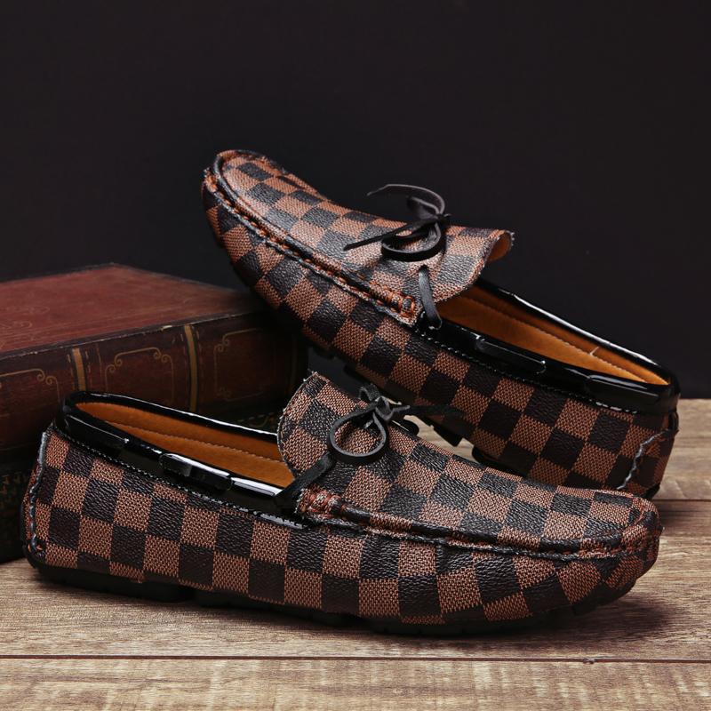 Loafers Leather Shoes for Men Golf Work Business Men's Mirror Luxury Footwear Designer Skate Cricket Stylish Casual Flat Shoe