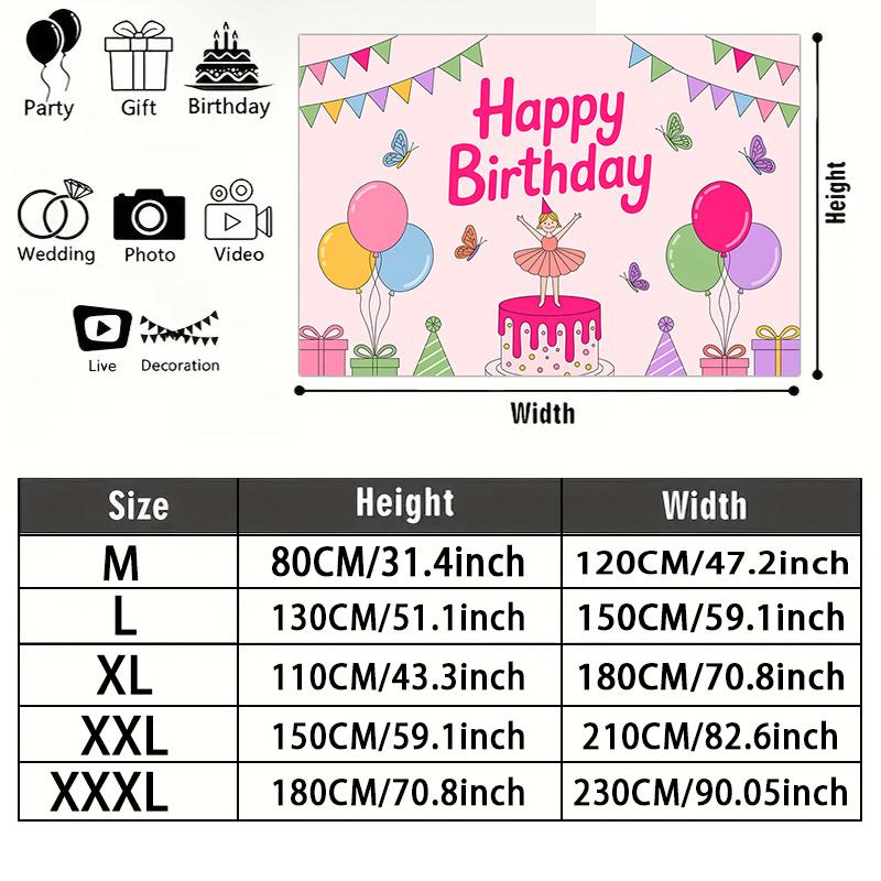 Red Photography Birthday Background 1pc - Photo Booth Props