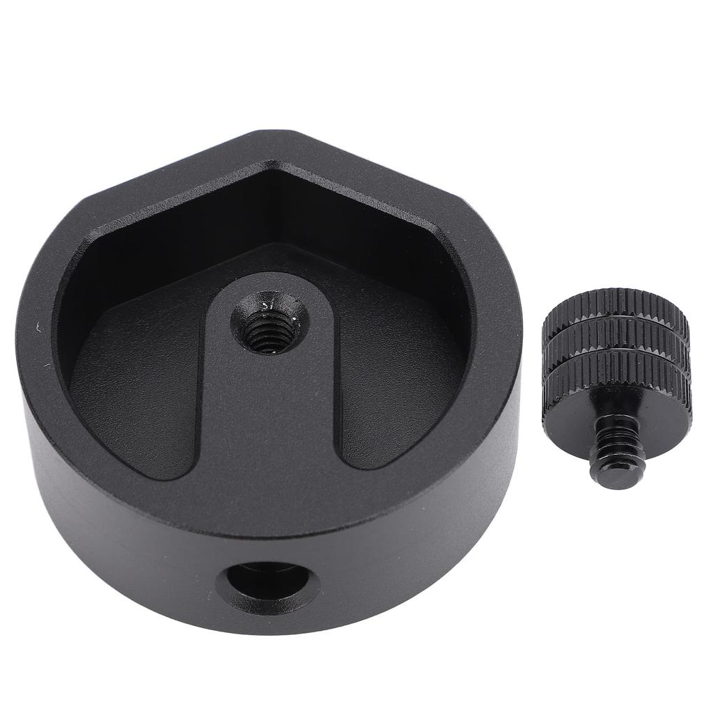 Satellite Antenna Tripod Adapter Aluminum Alloy Secure Connection Tripod Mount Adapter for 1 4in 20 and 3 8in 16 Base