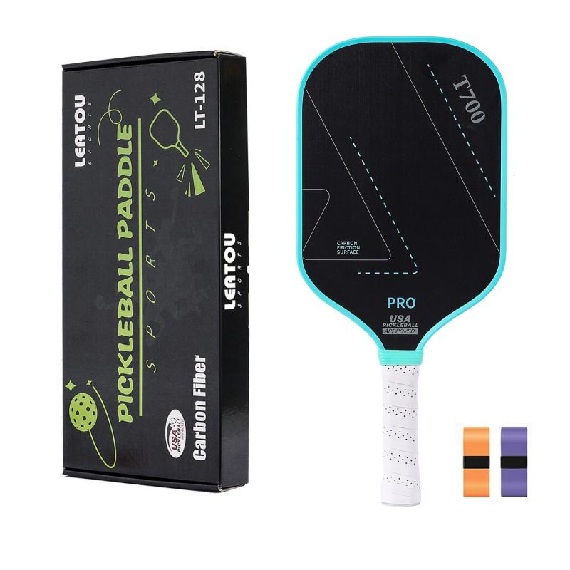 Carbon Fiber Pickleball Paddle T700 With Matte Grip Quiet Absorption Tournament Ready Set