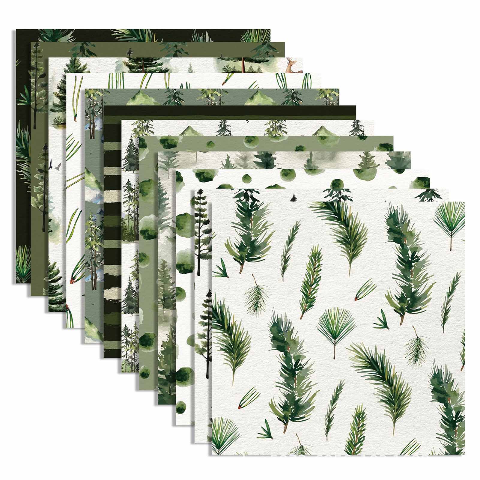 

Christmas Forest Animal Scrapbook Paper Set Card Making And Hand Account Paper Scrapbooking