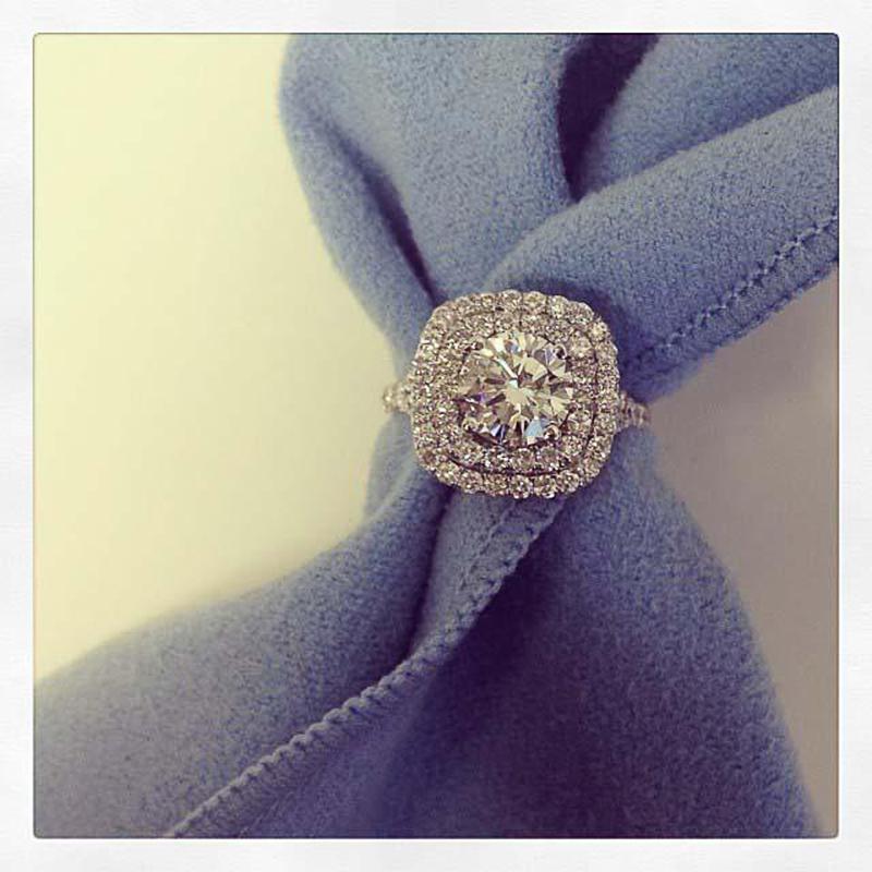 Classic Wedding Rings Women Luxury Silver Color Cubic Zirconia Crystal Ring Elegant Female Accessories Engagement Jewelry