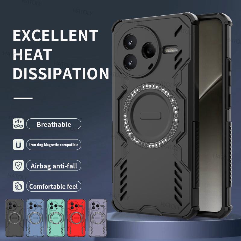 Heat Dissipation Magnetic For Xiaomi Poco F7 Pro Case Xiaomi Poco F7 Pro Cover Cases Shockproof Magsafe Wireless Charge Cover