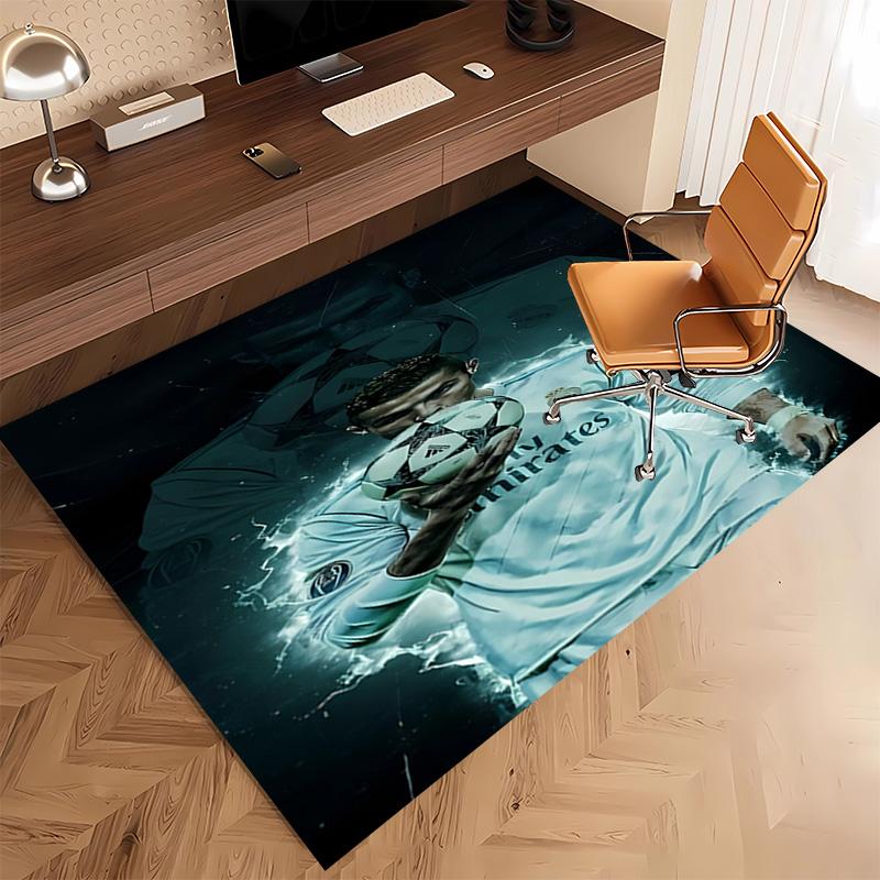 1pc Cristiano Ronaldo Print Area Rug - Soft, Washable Non-Slip Indoor Mat, Living Room, Home Office Decorative Rug,Office Decorative